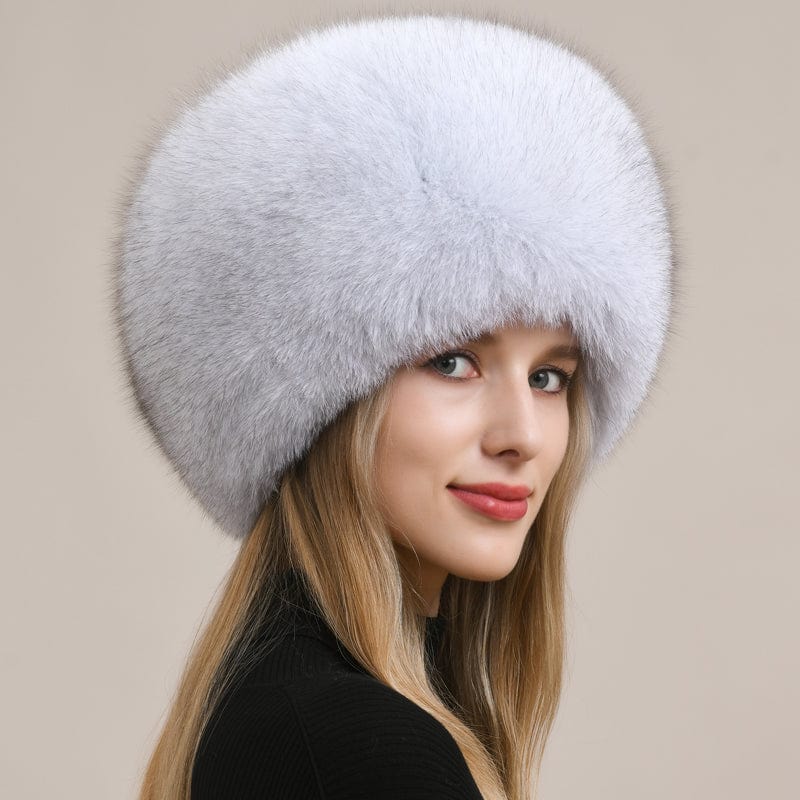 Fireladyfur Clothing Women's Fashion - Women's Clothing - Jackets & Coats - Real Fur Fox Fur Hat Warm Earmuffs