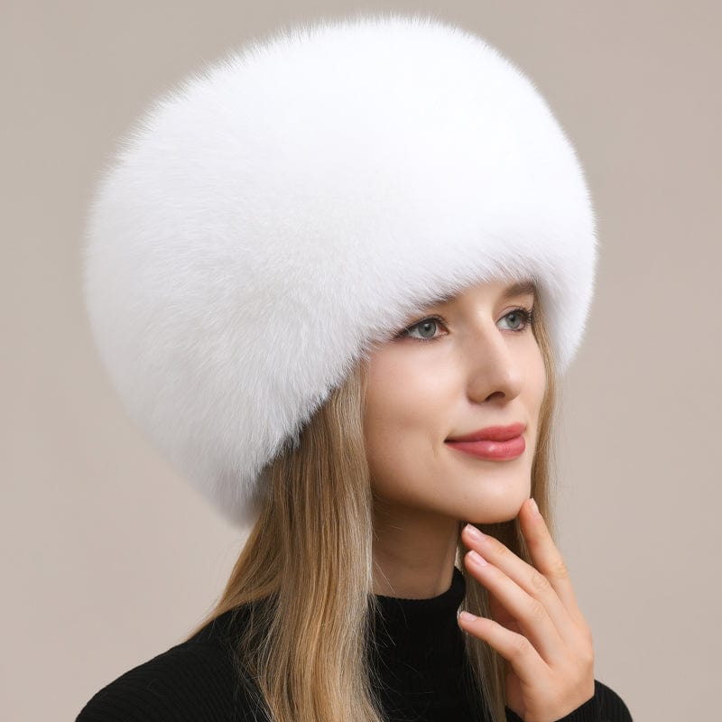 Fireladyfur Clothing Women's Fashion - Women's Clothing - Jackets & Coats - Real Fur Fox Fur Hat Warm Earmuffs