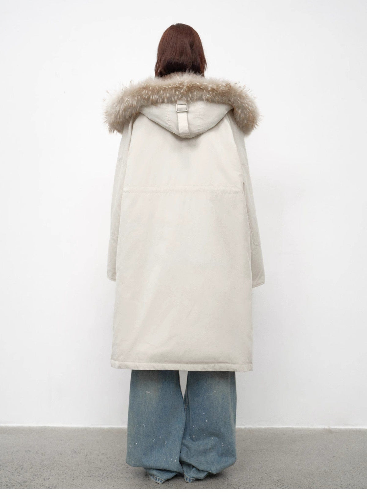 Fireladyfur Clothing Women's Fashion - Women's Clothing - Jackets & Coats - Real Fur “Manchester City Old Stories II”long Raccoon Fur Collar 90 Duck Down Parka