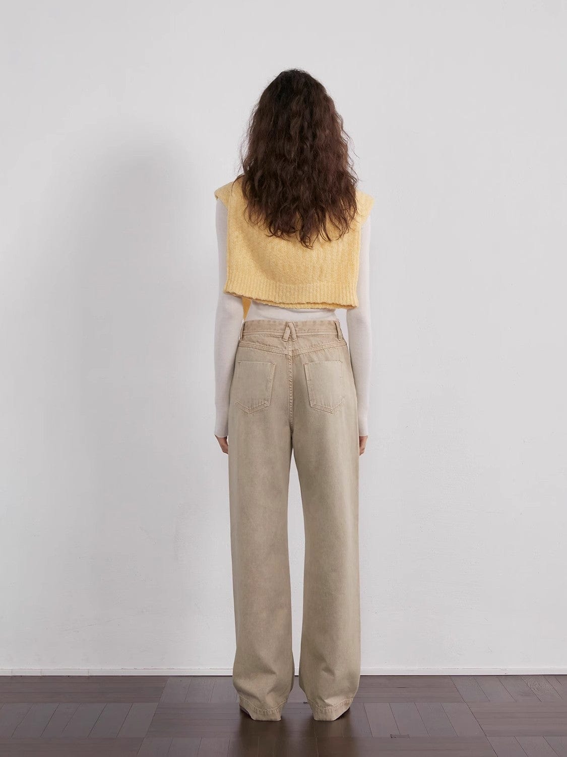Fireladyfur Clothing Women's Fashion - Women's Clothing - Jeans - Straight Jeans "Meteorite Fragments" Street Sense American Vintage Washed Straight Leg Jeans