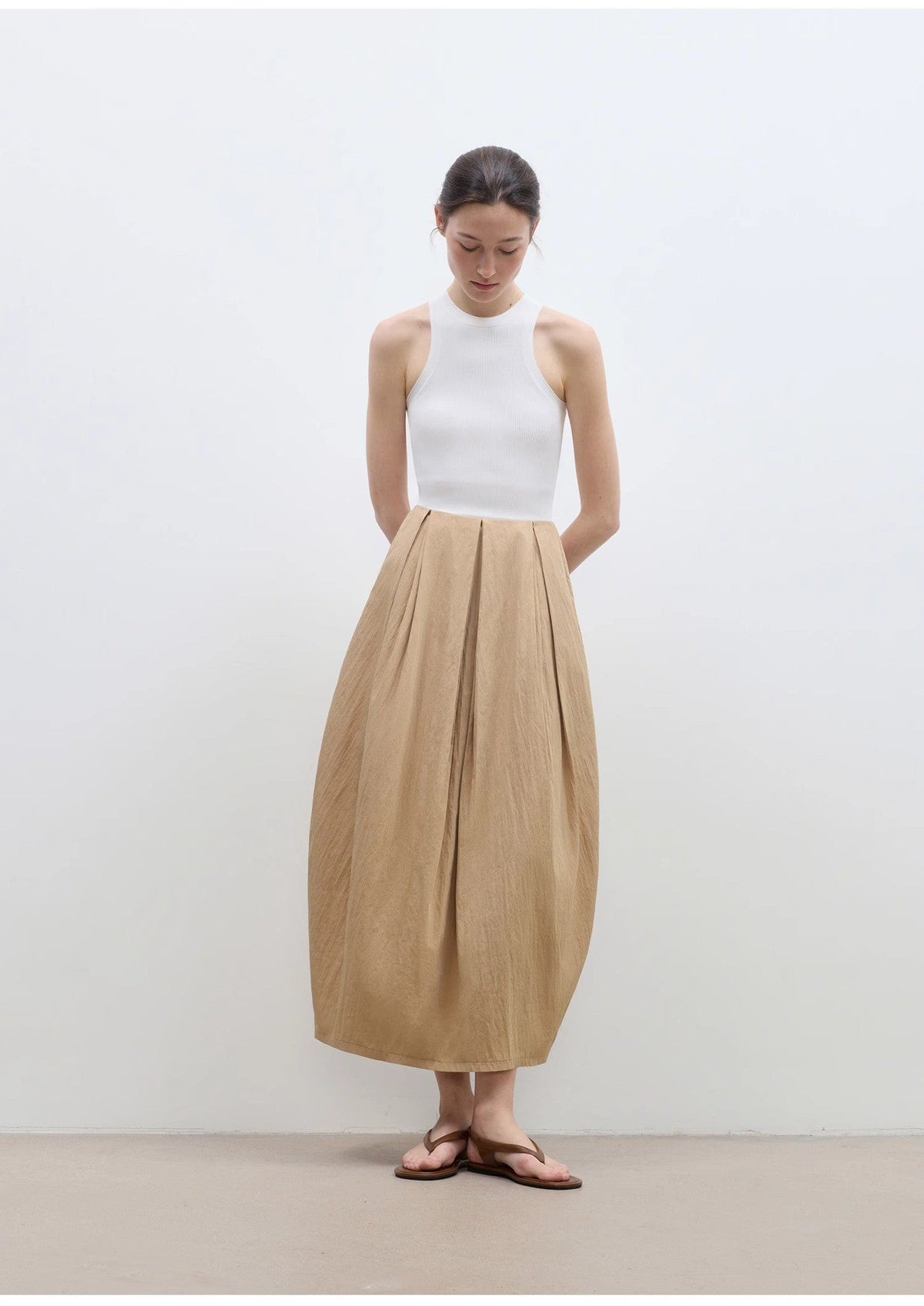 Fireladyfur Clothing Women's Fashion - Women's Clothing - Skirt - Asymmetrical skirt "Peninsula Art" Styling Flower Bud Skirt High Waist Skirt for Women