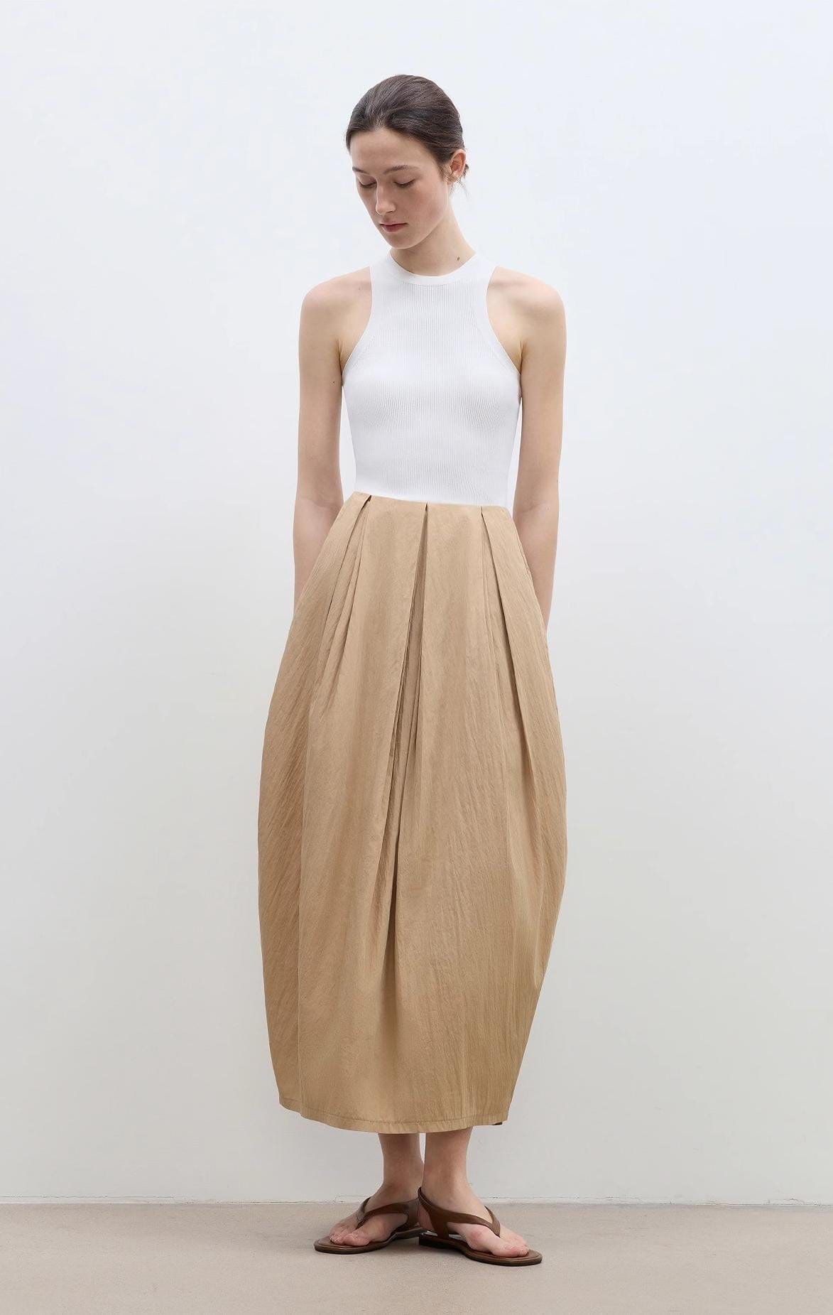 Fireladyfur Clothing Women's Fashion - Women's Clothing - Skirt - Asymmetrical skirt "Peninsula Art" Styling Flower Bud Skirt High Waist Skirt for Women