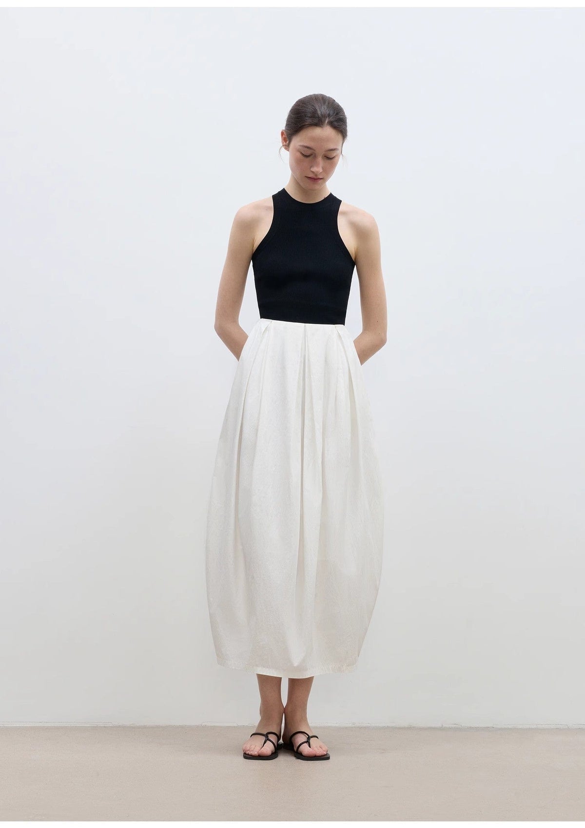 Fireladyfur Clothing Women's Fashion - Women's Clothing - Skirt - Asymmetrical skirt "Peninsula Art" Styling Flower Bud Skirt High Waist Skirt for Women