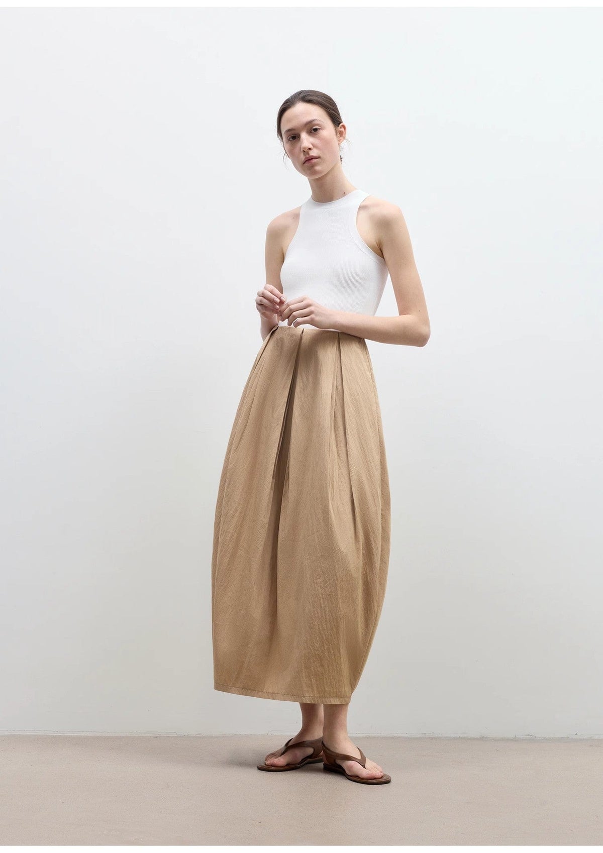 Fireladyfur Clothing Women's Fashion - Women's Clothing - Skirt - Asymmetrical skirt "Peninsula Art" Styling Flower Bud Skirt High Waist Skirt for Women