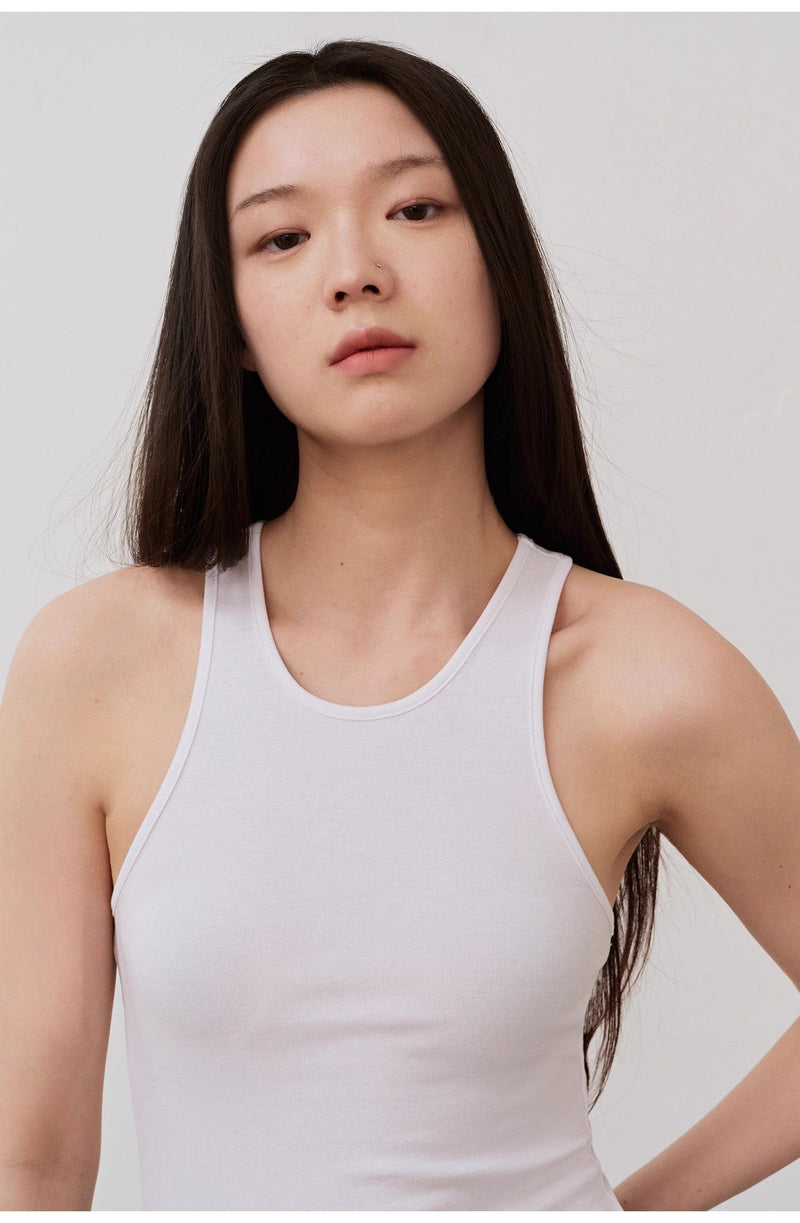 Fireladyfur Clothing Women's Fashion - Women's Clothing - Tops & Tees - Camis "Summer Tour" Small I-Shaped Vest Camisole Women's Summer Elastic Cotton Slim Fit Inner Sleeveless Top