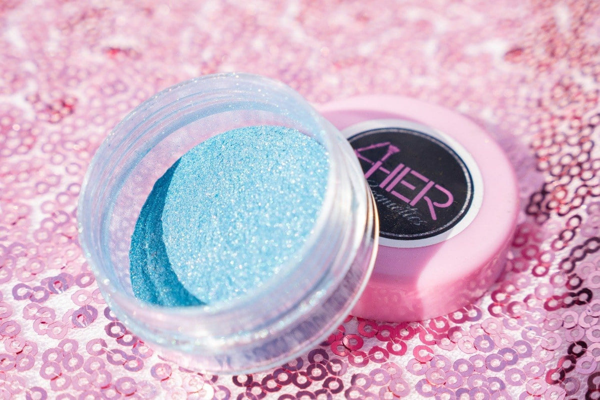 ForHer Cosmetics Eyeshadow Default Title / Sky Blue ForHer Cosmetics Rain Sky Blue Eyeshadow or Highlighter