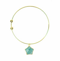 Gena Myint Bracelets Gena Myint Amazonite Star Charm Adjustable Bracelet