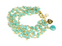 Gena Myint Bracelets Gena Myint Amazonite Vermeil Bracelet