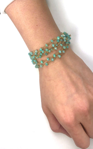 Gena Myint Bracelets Gena Myint Amazonite Vermeil Bracelet