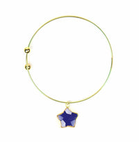 Gena Myint Bracelets Gena Myint Lapis Lazuli Star Charm Adjustable Bracelet