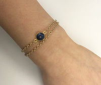 Gena Myint Bracelets Gena Myint Lapis Lazuli Vermeil Bracelet