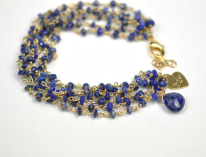 Gena Myint Bracelets Gena Myint Lapis Lazuli Vermeil Bracelet