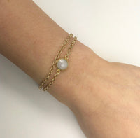 Gena Myint Bracelets Gena Myint Moonstone Vermeil Bracelet