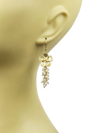 Gena Myint Earrings Gena Myint Flower With Pearl Cluster Vermeil Earrings