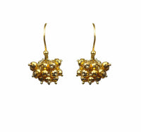 Gena Myint Earrings Gena Myint Gold Pyrite Cluster Vermeil Earrings