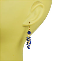 Gena Myint Earrings Gena Myint Lapis Cascade Vermeil Earrings