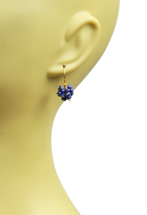 Gena Myint Earrings Gena Myint Lapis Lazuli Cluster Vermeil Earrings