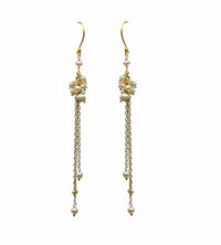 Gena Myint Earrings Gena Myint Pearl Cluster Shoulder Duster Vermeil Earrings