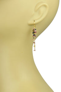 Gena Myint Earrings Gena Myint Tourmaline Cascade Cluster Vermeil Earrings