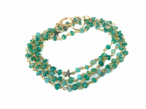 Gena Myint Necklace Gena Myint Amazonite Star Convertible Mask Necklace