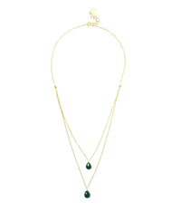 Gena Myint Necklace Gena Myint Emerald Layered Necklace