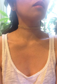 Gena Myint Necklace Gena Myint Gold Choker Necklace