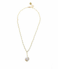 Gena Myint Necklace Gena Myint Keshi Pearl Drop Necklace