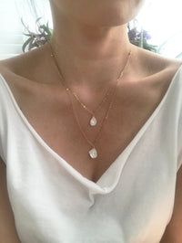 Gena Myint Necklace Gena Myint Keshi Pearl Layered Necklace