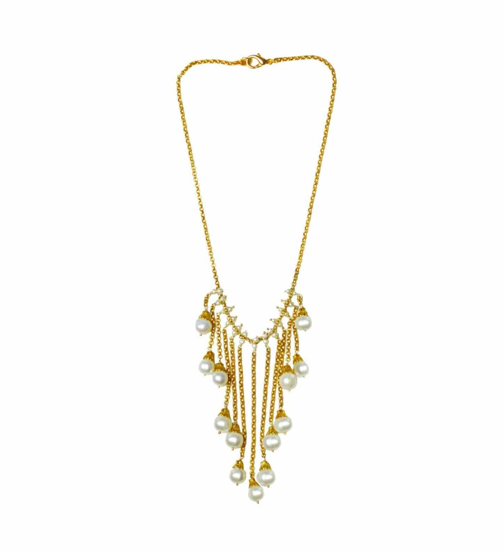 Gena Myint Necklace Gena Myint Pearl Droplet Necklace