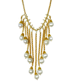 Gena Myint Necklace Gena Myint Pearl Droplet Necklace