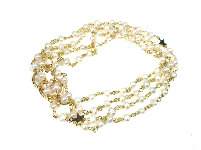 Gena Myint Necklace Gena Myint Pearl Star Convertible Mask Necklace