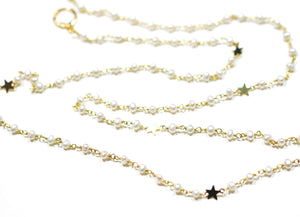 Gena Myint Necklace Gena Myint Pearl Star Convertible Mask Necklace