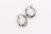 Le Réussi Earrings Italian Double Round Silver Earrings | Le Réussi