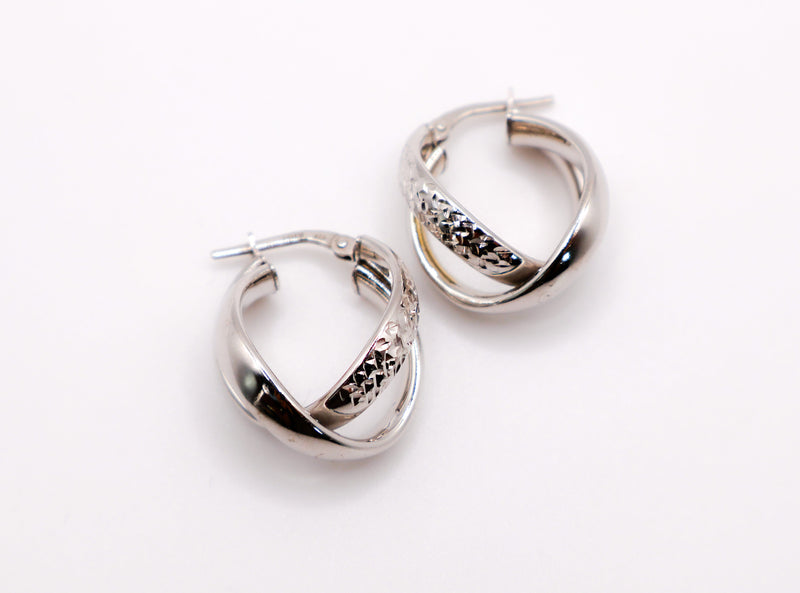 Le Réussi Earrings Italian Double Round Silver Earrings | Le Réussi