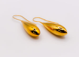 Le Réussi Earrings Italian Gold Tear Earrings | Le Réussi