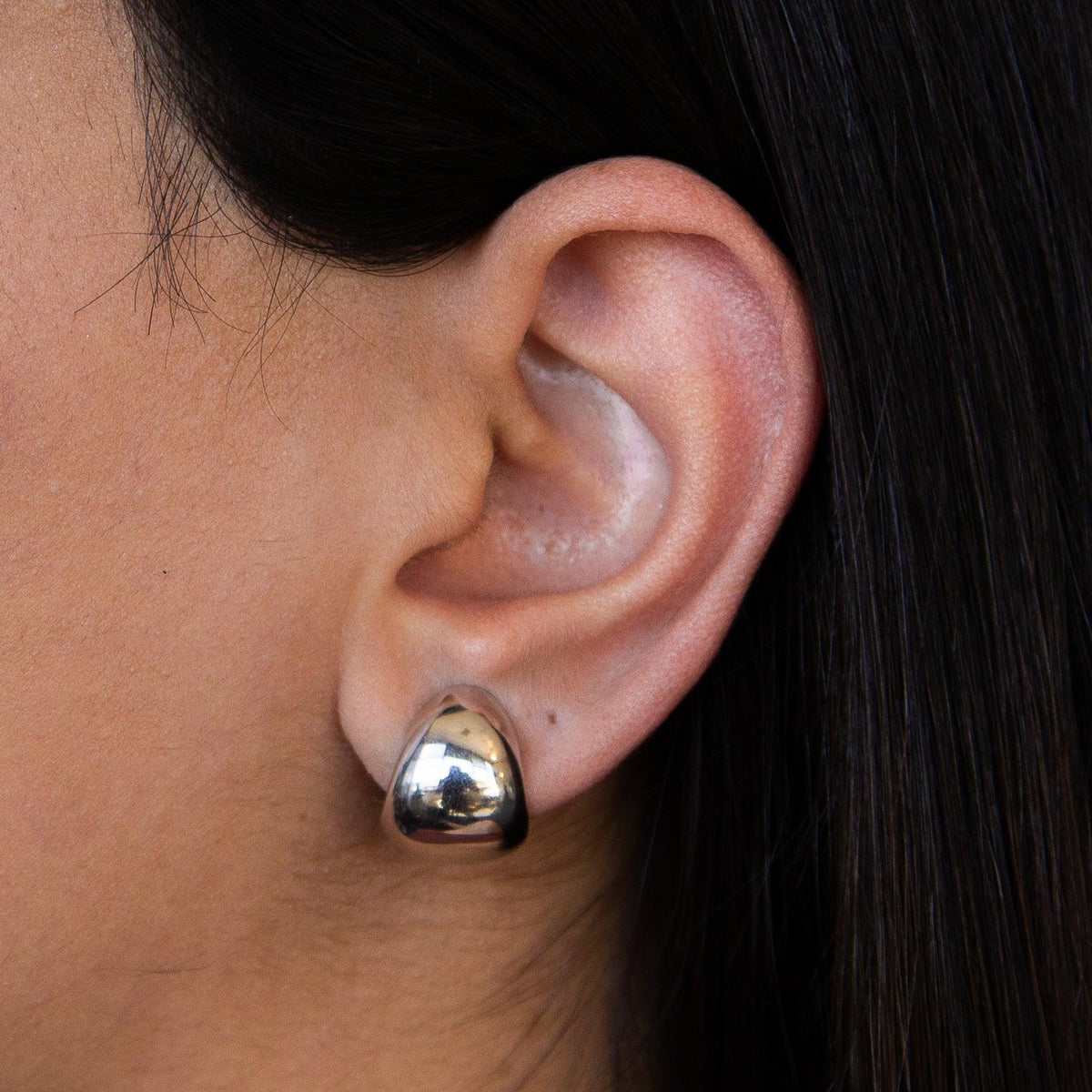 Le Réussi Earrings Italian Round Silver Earrings | Le Réussi