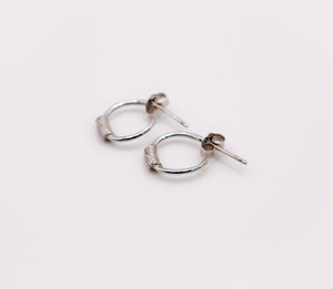 Le Réussi Earrings Italian Single Dot Silver Earrings | Le Réussi