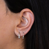 Le Réussi Earrings Italian Single Dot Silver Earrings | Le Réussi