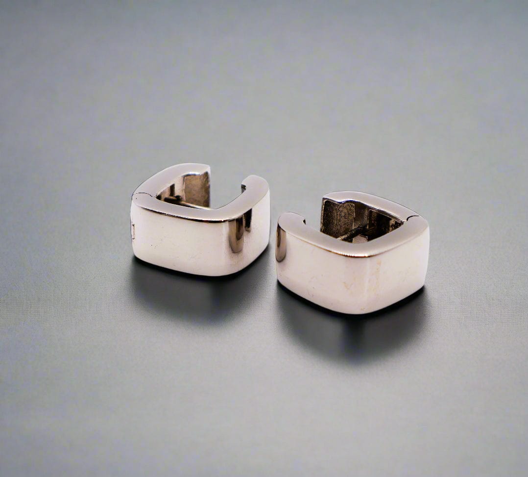 Le Réussi Earrings Italian Square Silver Earrings | Le Réussi