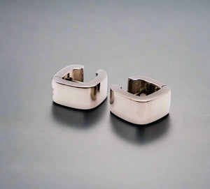 Le Réussi Earrings Italian Square Silver Earrings | Le Réussi