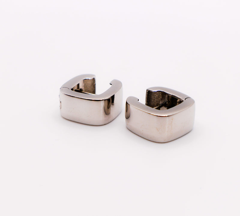 Le Réussi Earrings Italian Square Silver Earrings | Le Réussi