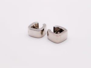 Le Réussi Earrings Italian Square Silver Earrings | Le Réussi