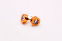 Le Réussi Earrings Rose Gold Diamond Cylinder | Le Réussi