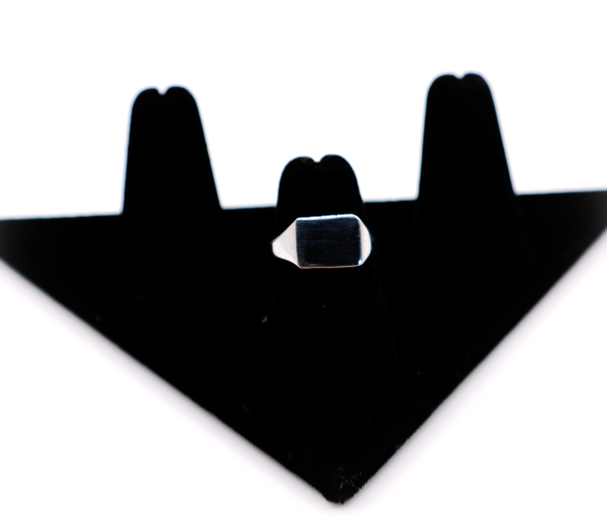 Le Réussi Ring Italian Rectangle Silver Ring | Le Réussi