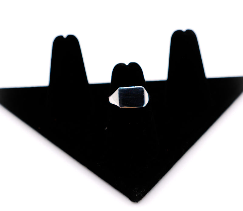 Le Réussi Ring Italian Rectangle Silver Ring | Le Réussi