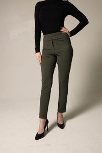 Le Réussi Skinny Pants - Olive Olive Skinny Pants Women's Trousers | Le Réussi