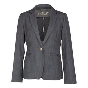 Le Réussi Women's Blazer Wool Dark Grey Blazer | Le Réussi