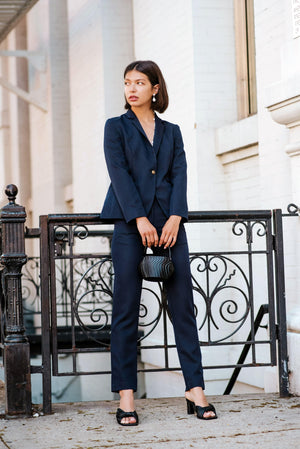 Le Réussi Women's Blazer Wool Navy Blazer/Suit | Le Réussi