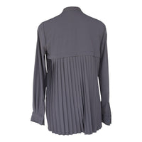 Le Réussi Women's Blouse Stylish Pleated Blouse in Black | Le Réussi