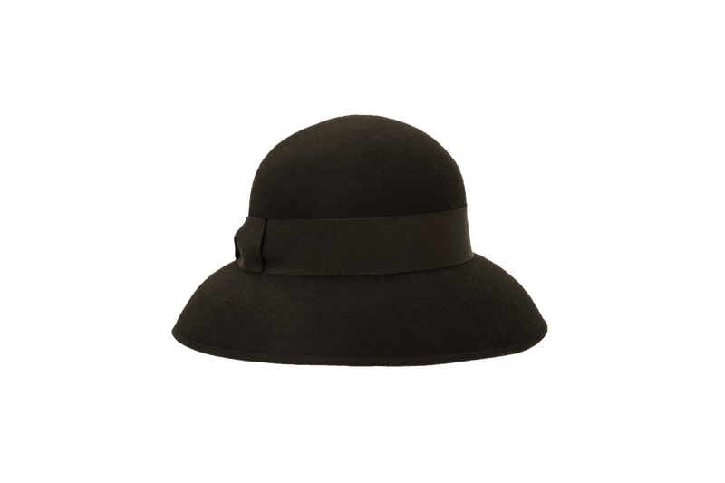 Le Réussi Women's Hat Black / Medium Cloche Black Hat | Le Réussi